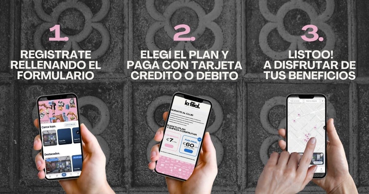 Cómo hacerse socio en 3 pasos